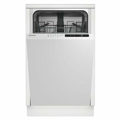 Встраиваемая посудомоечная машина Indesit DIS 1C50, узкая, ширина 44.8см, полновстраиваемая, загрузка 9 комплектов, белый